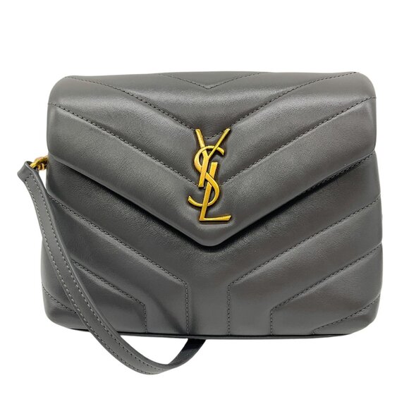 Saint Laurent Grey 2021 Loulou Leather Toy Mini Bag - Picture 1 of 16